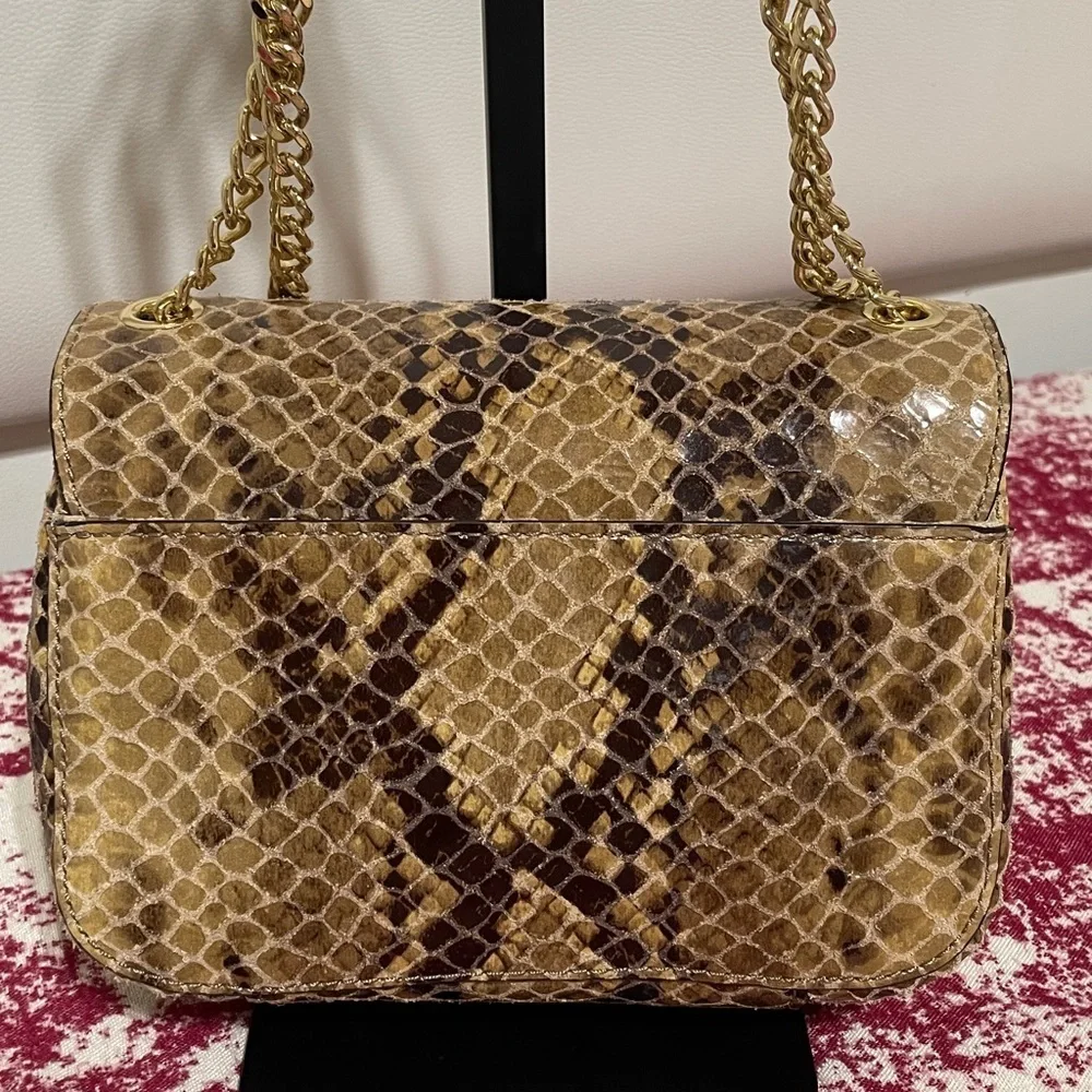 Michael Kors Snake Print Shoulder Bag